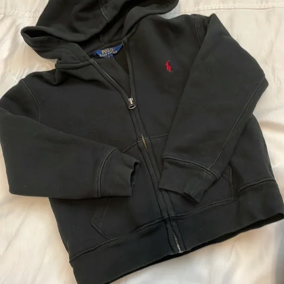 Boys polo full zip hoodie - Picture 2 of 3